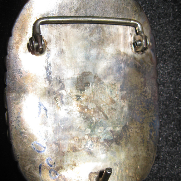 Zuni - Sunface Bolo Buckle Cufflink set Turquoise - Picture 7 of 8